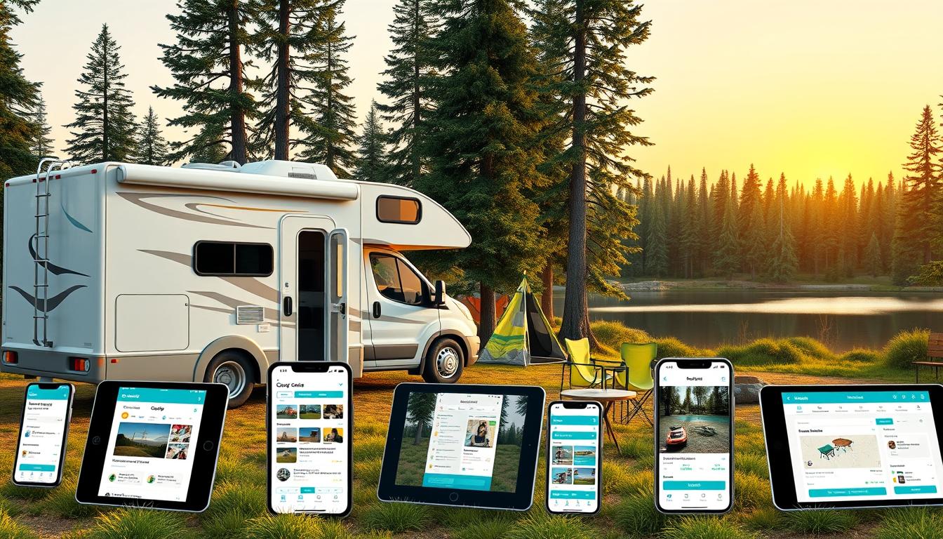 Camping equipment rental apps for Class C motorhome