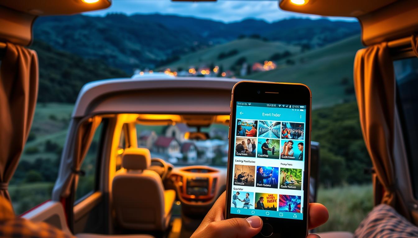 Event finder apps for Class C motorhome travel