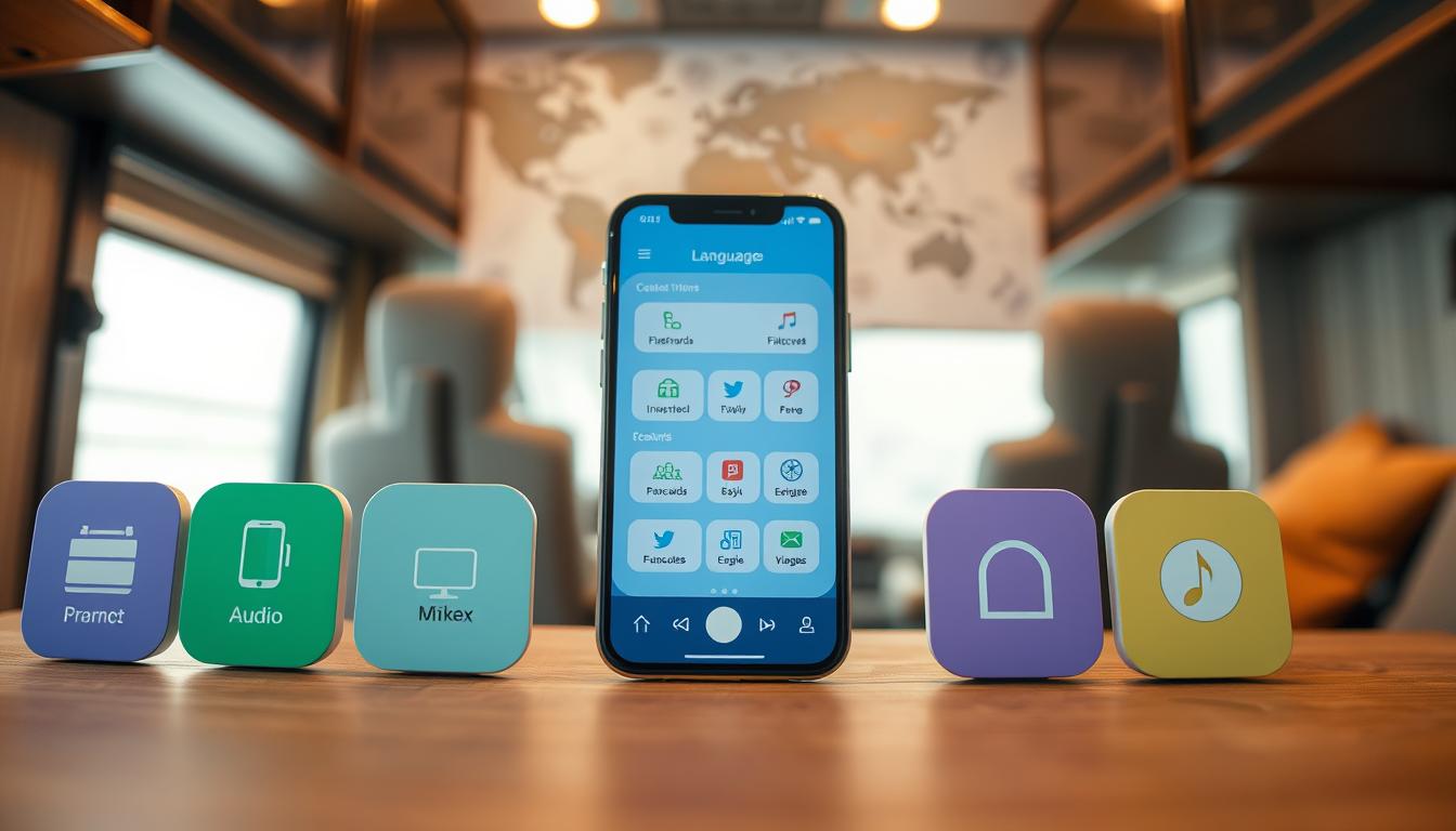 Language learning apps for Class C motorhome