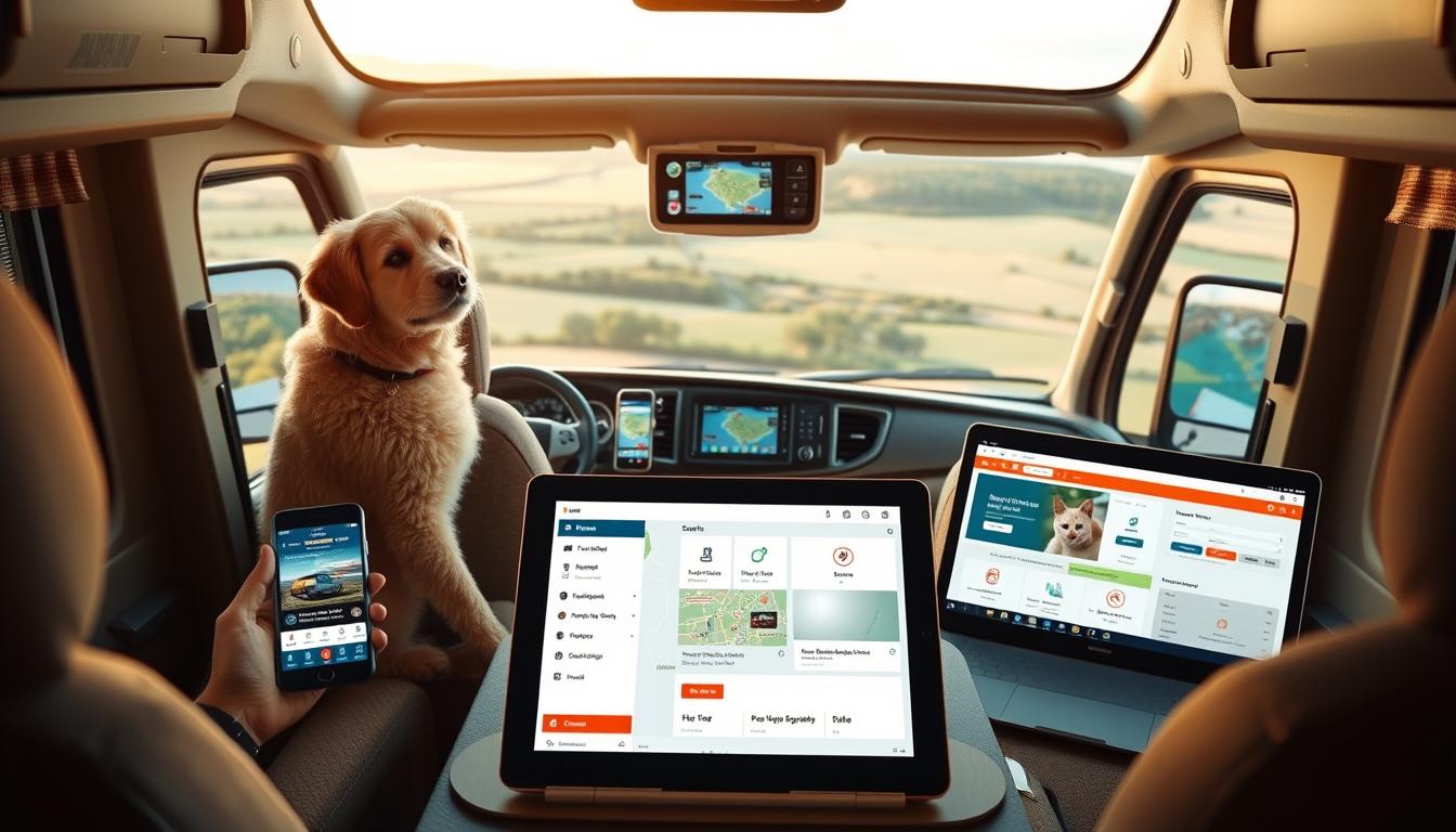 Pet-friendly Class C motorhome travel apps
