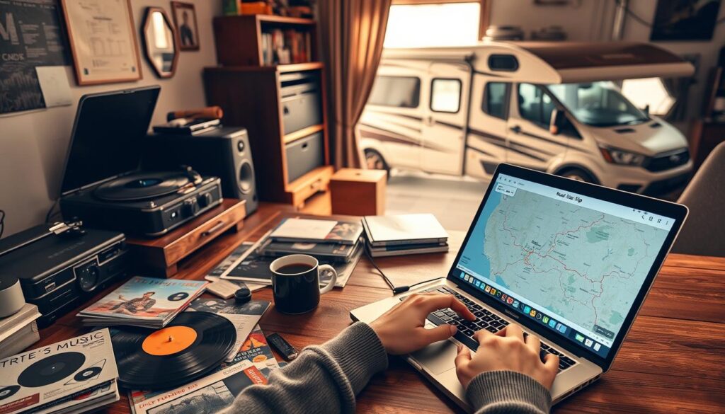 creating road trip playlists