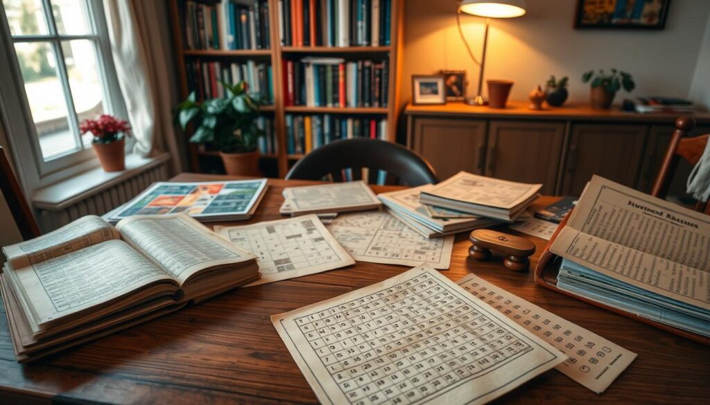 crossword puzzles and number games