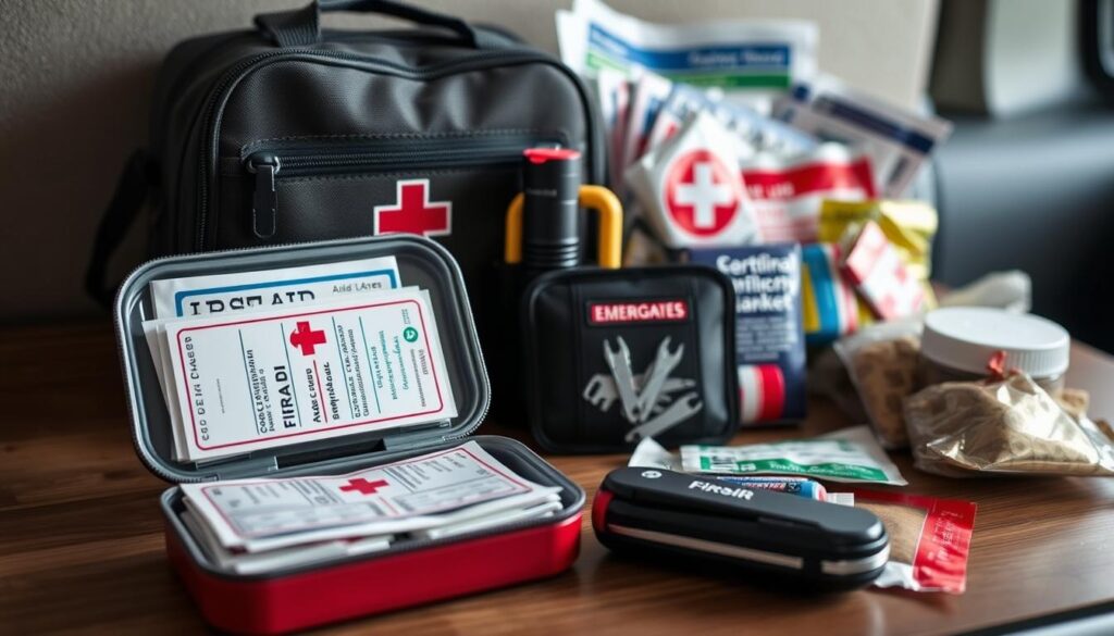 first aid gear for Class C motorhome travel checklist